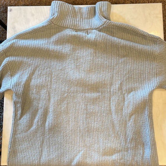 NWT Womens Half Zip Oversized Gray Sweater Size Large Tall - Picture 4 of 4